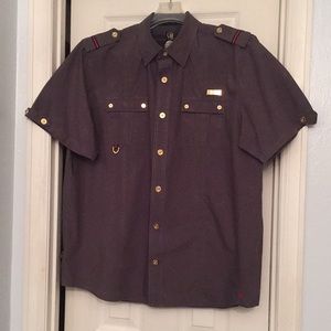 CAVI Embellished Pocket Military Shirt